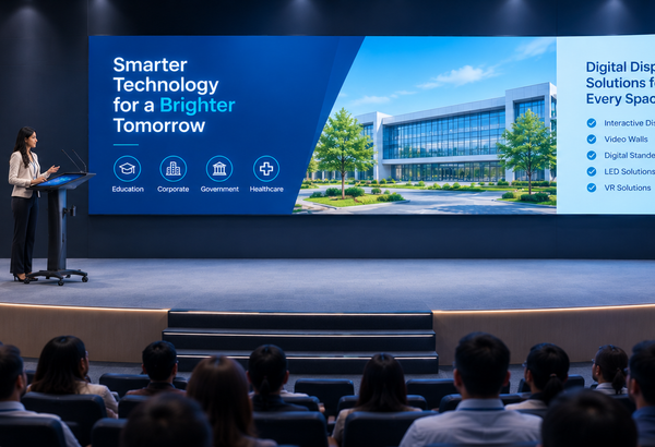 Where can I buy a digital podium with integrated multimedia controls in India?