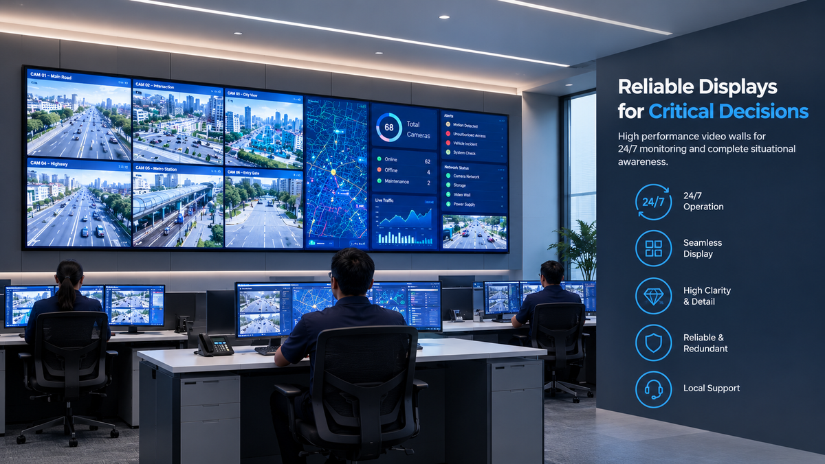Top-Rated Video Wall Providers for Control Rooms in India