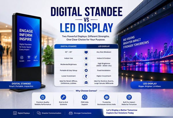 Digital Standee vs. LED Display: Which One Should You Actually Pick?