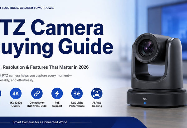 PTZ Camera Buying Guide: How to Pick the Right One Without Getting Confused
