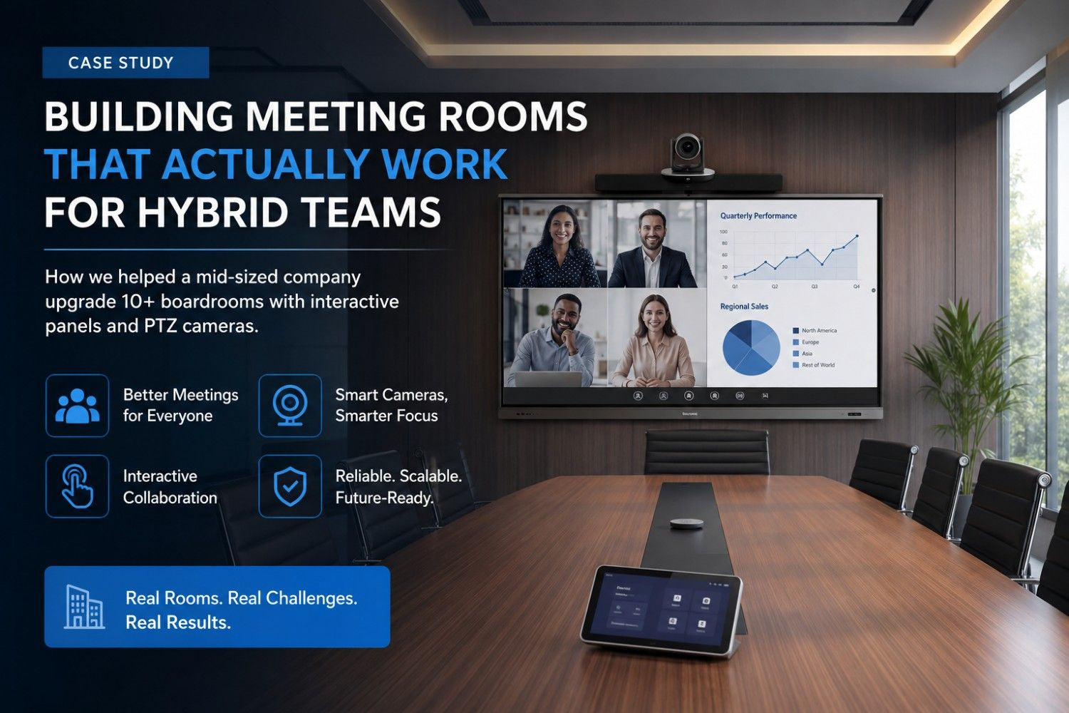 Corporate Boardroom Case Study: Building Meeting Rooms That Actually Work for Hybrid Teams