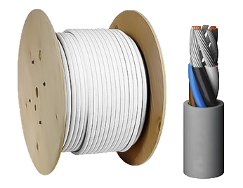 Control Cable, Non-Plenum, White (152 m) spool