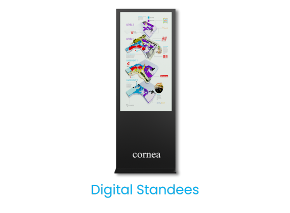 Cornea Digital Standees: Interactive Displays for Effective Engagement ...