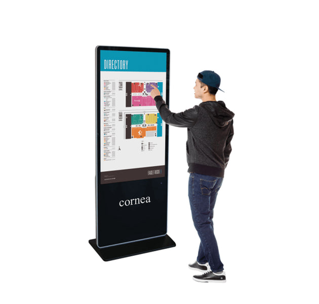 cornea 43 inch digital standee kiosk