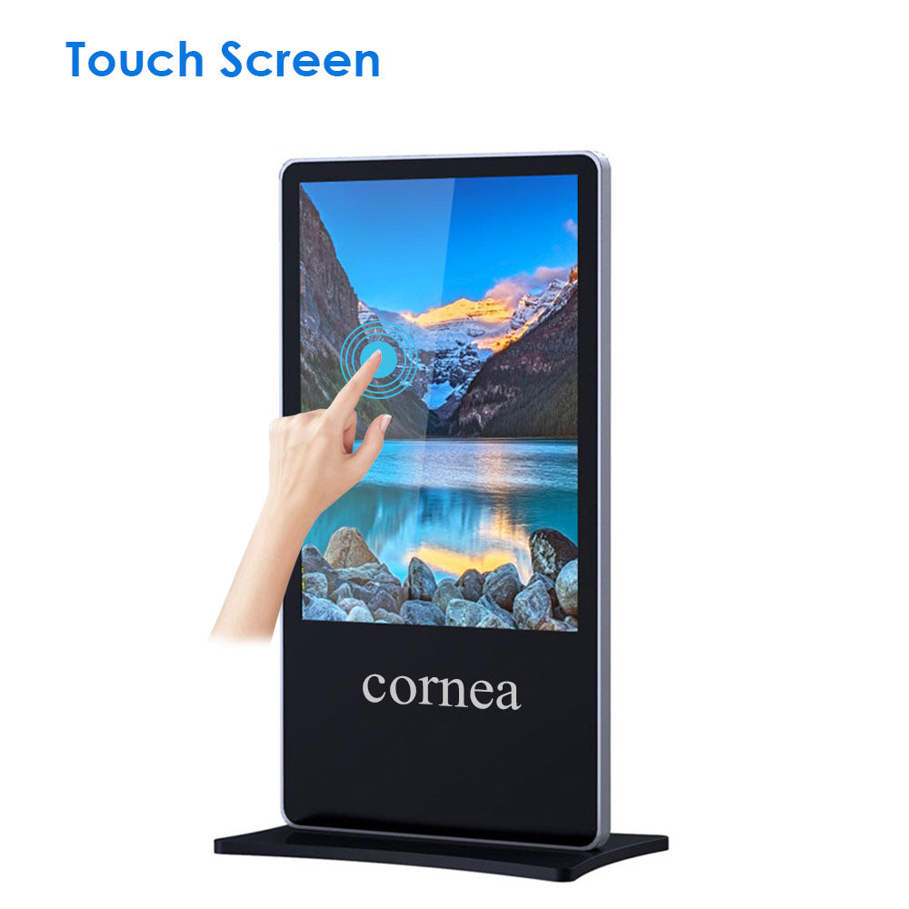 Interactive Learning Standee 55 Inch Touch Digital Standee | Interactive Business Display – CORNEA
