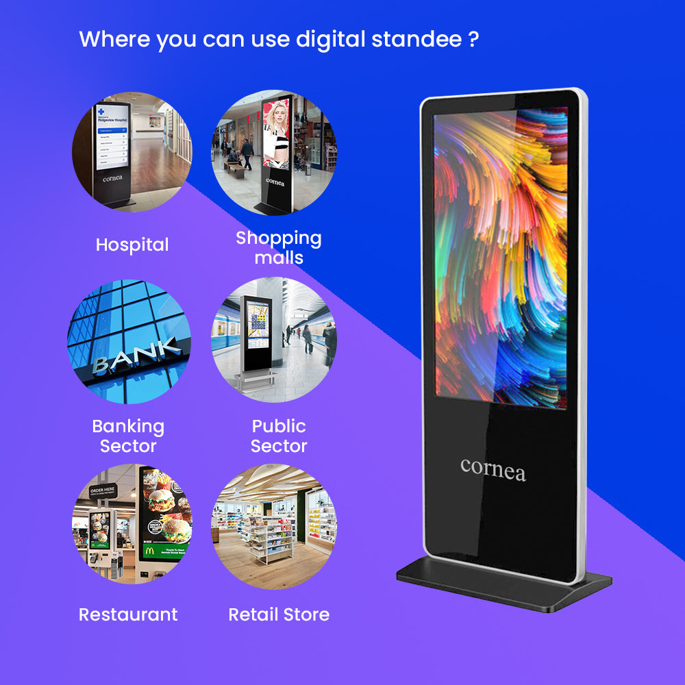 Interactive Learning Standee Cornea 32 Inch Touch Digital Standee | Interactive Display – CORNEA