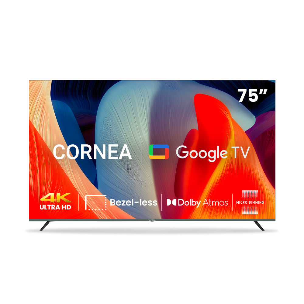 Enjoy theater like experience with Cornea 75 inch 4K UHD Android